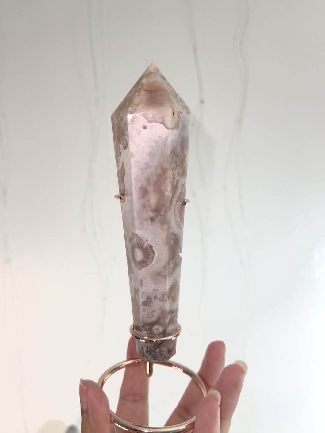 Amethyst wand w/ stand 28a